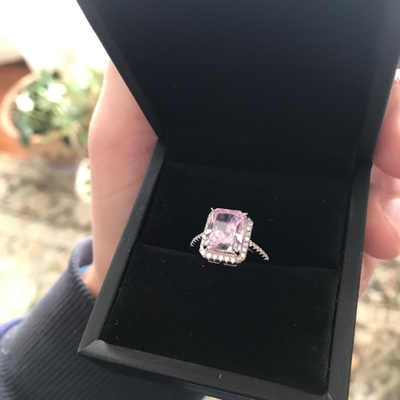 925 Sterling Silver Ring Pink Stone BRAND NEW FREE SHIP - Picture 6 of 12